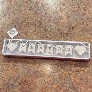 Porcelain Me & You Garland Perfect Wedding/Engagement Decor.